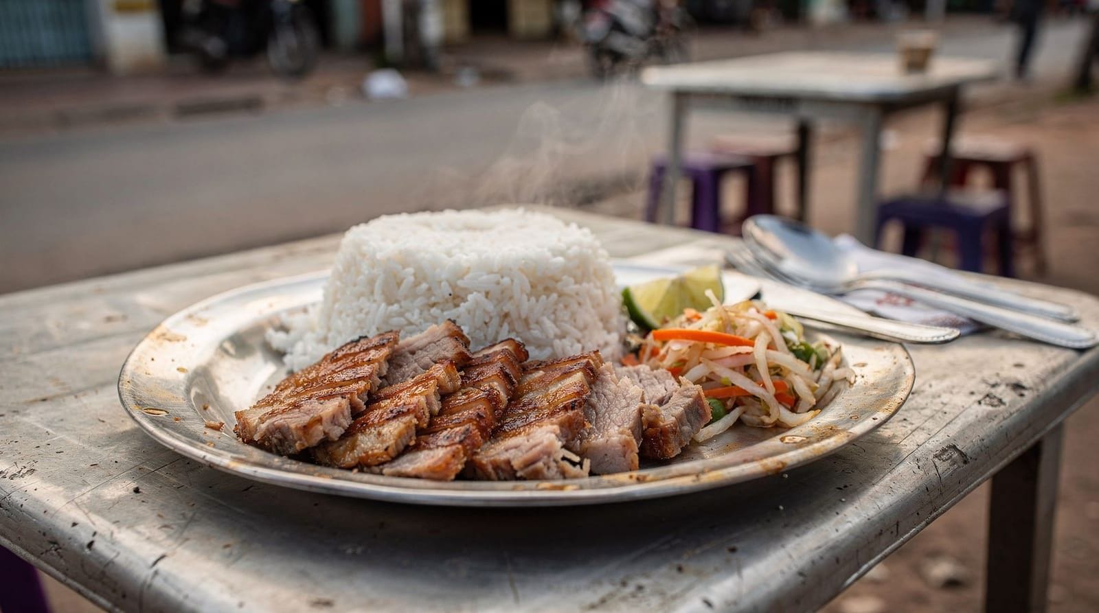 Siem Reap street food guide — Where to find safe, good street food in Siem Reap — Old Market stalls, Psar Leu,